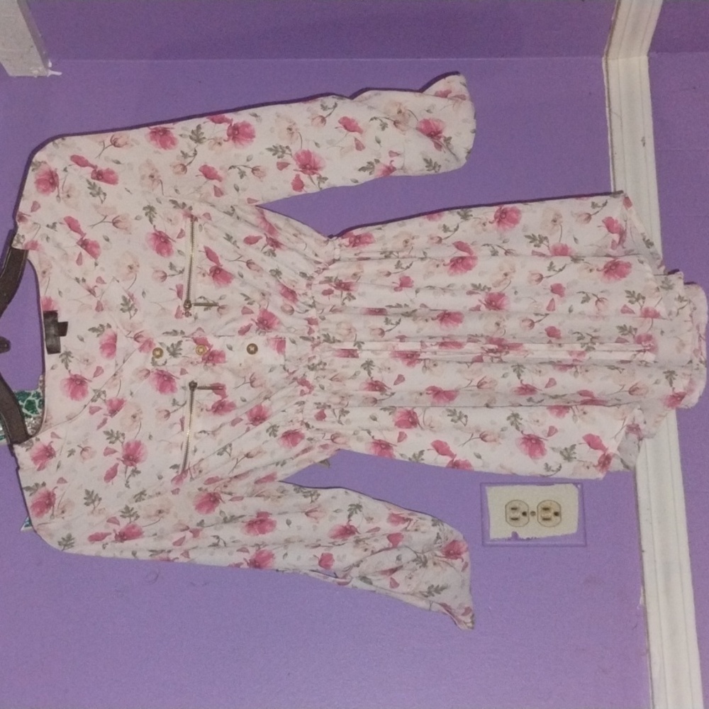 Floral Shirt dress